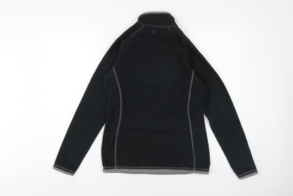 Womens UK Size S Mountain Warehouse Black Henley Sweatshirt