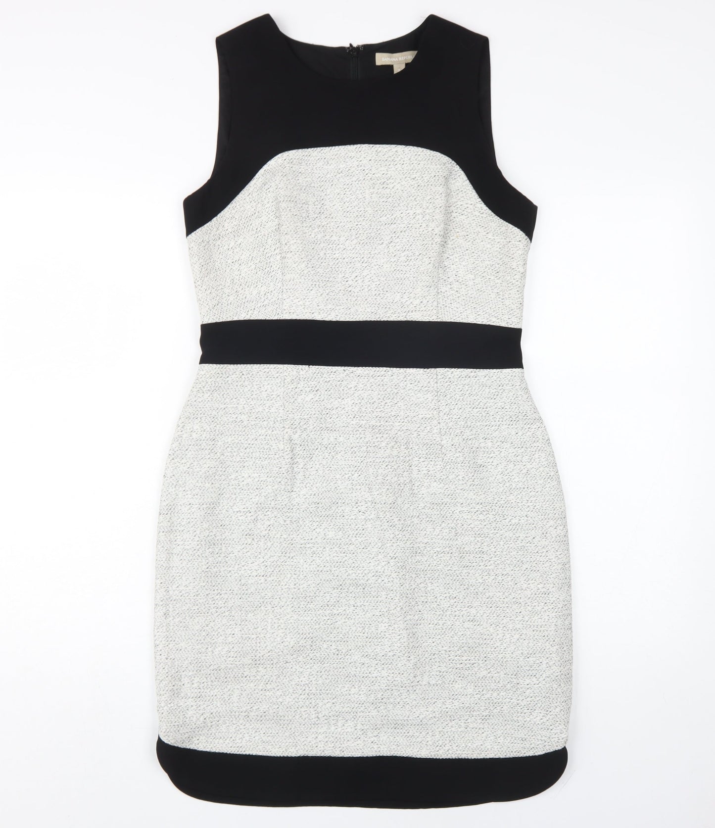 Banana Republic Women’s Black & White Sheath Dress, Size 6