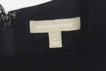 Banana Republic Women’s Black & White Sheath Dress, Size 6