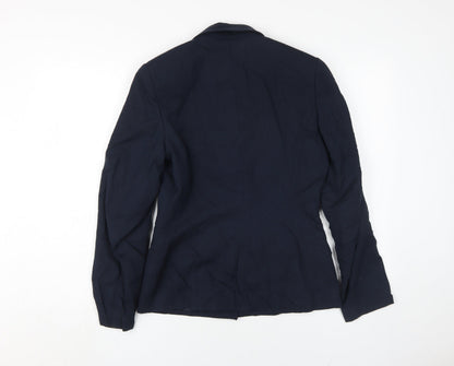 Laura Ashley Women's Blue Wool Suit Jacket Size 8