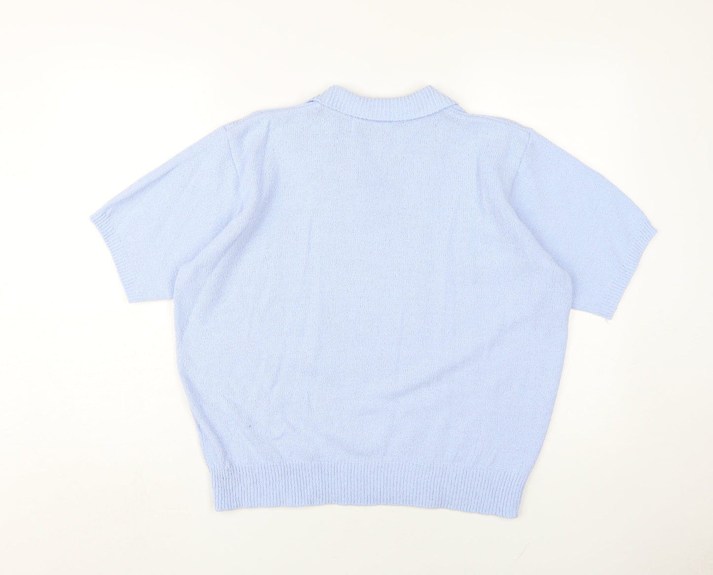 Honor Millburn Womens Blue Knit Pullover Jumper 18