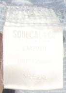 SoulCal & Co Men's Blue Striped Button-Up Shirt 2XL
