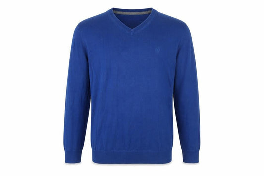 s.Oliver Men's Blue V-Neck Pullover Jumper L
