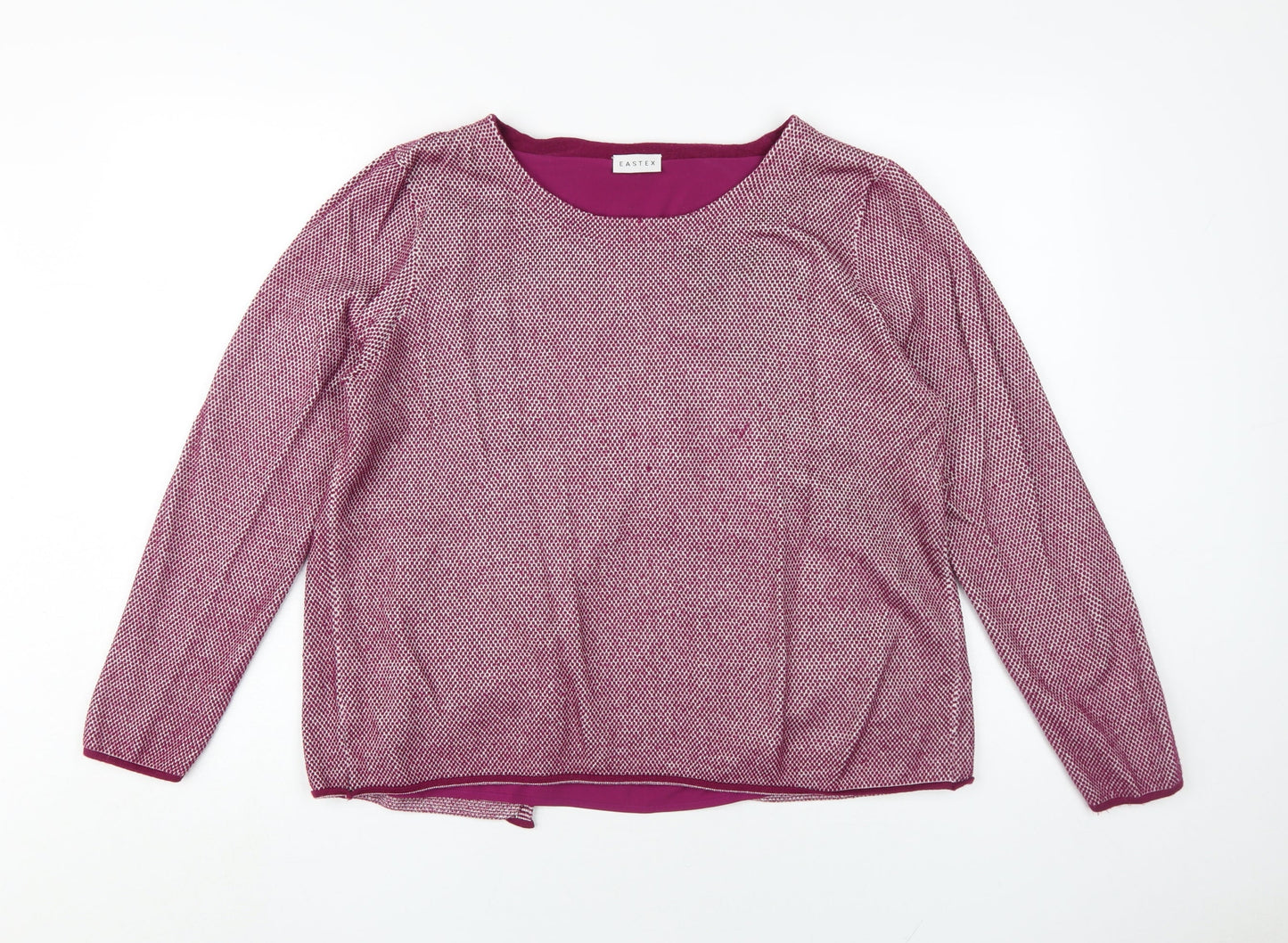 Eastex Women's Pink Knit Pullover Jumper, Size 18