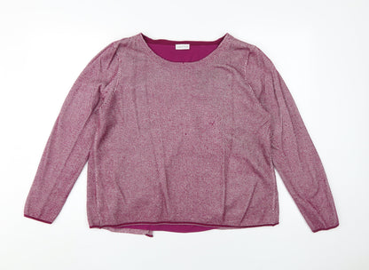 Eastex Women's Pink Knit Pullover Jumper, Size 18
