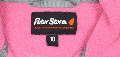 Peter Storm Women's Pink Fleece Sweatshirt Size 10