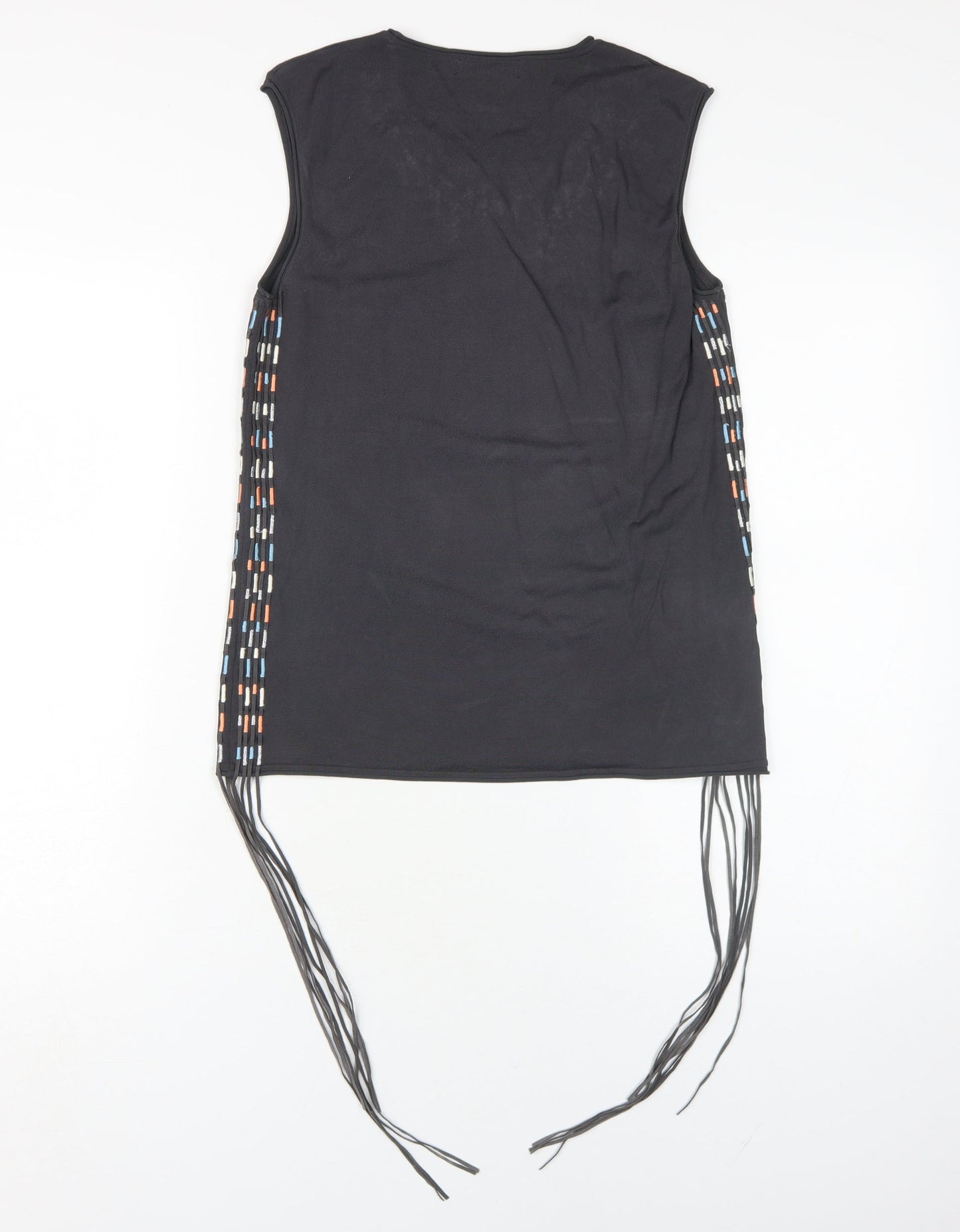 Womens UK Size S Whistles Black Basic Tank