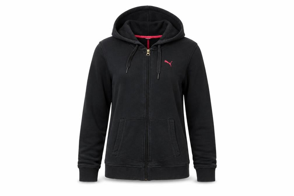 Womens UK Size 12 PUMA Black Full Zip Hoodie
