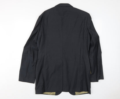 Mens UK Size 38 Ben Sherman Regular Black Suit Jacket