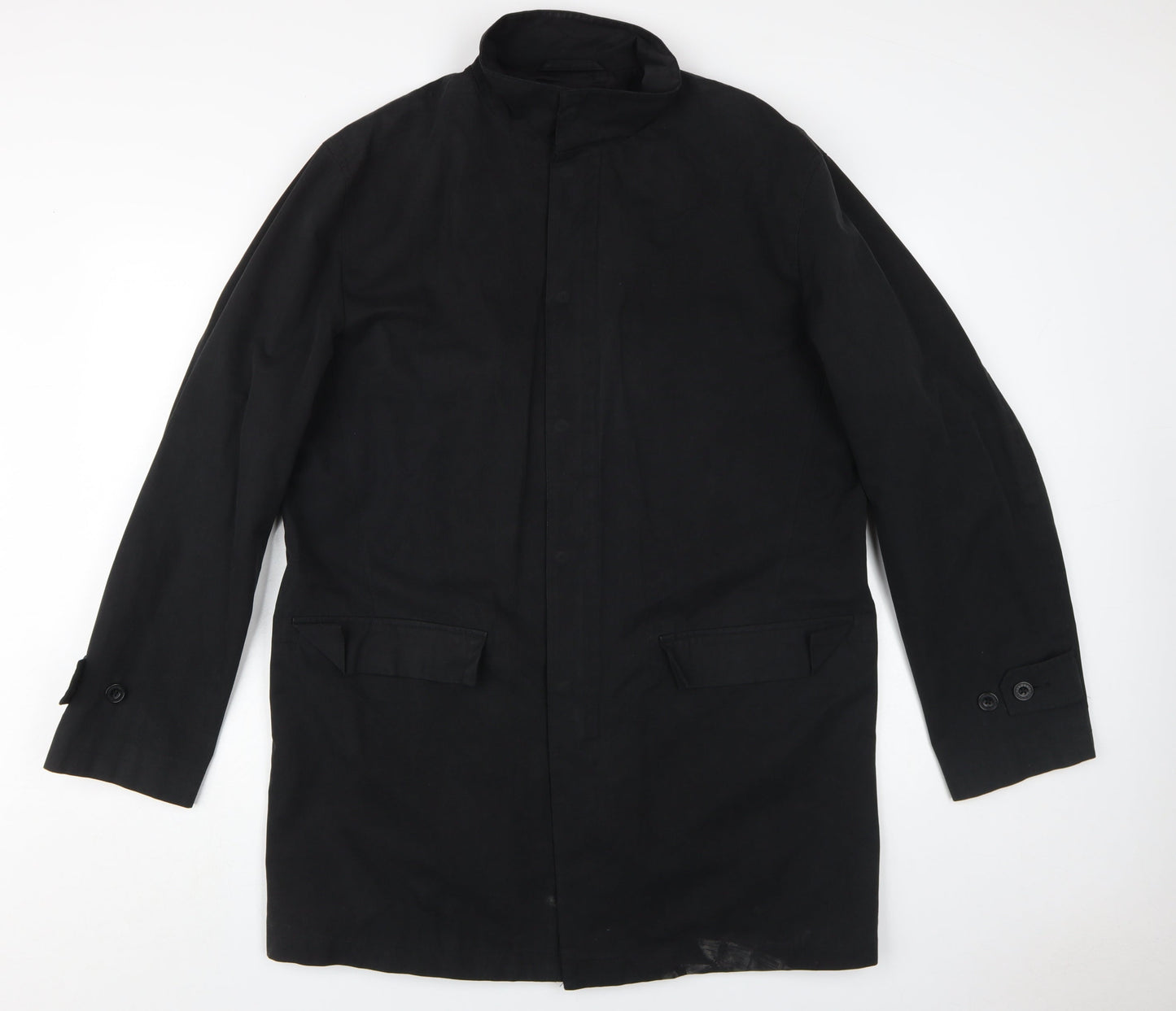 Mens UK Size L J by Jasper Conran Black Overcoat