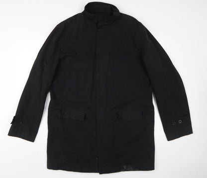 Mens UK Size L J by Jasper Conran Black Overcoat