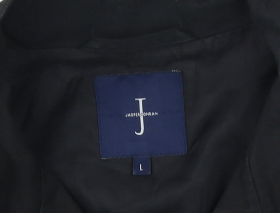 Mens UK Size L J by Jasper Conran Black Overcoat