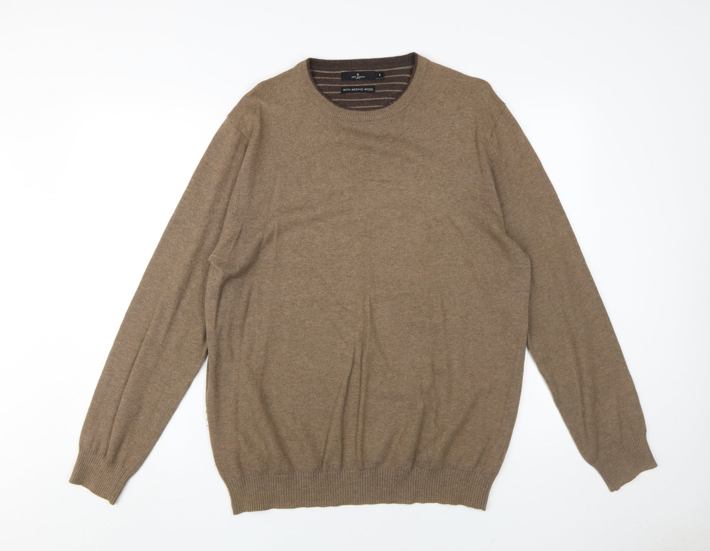 Jeff Banks Men's Brown Wool Blend Pullover S