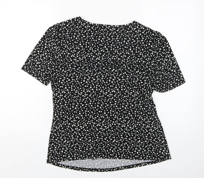 Womens UK Size L Viyella Black  T-Shirt