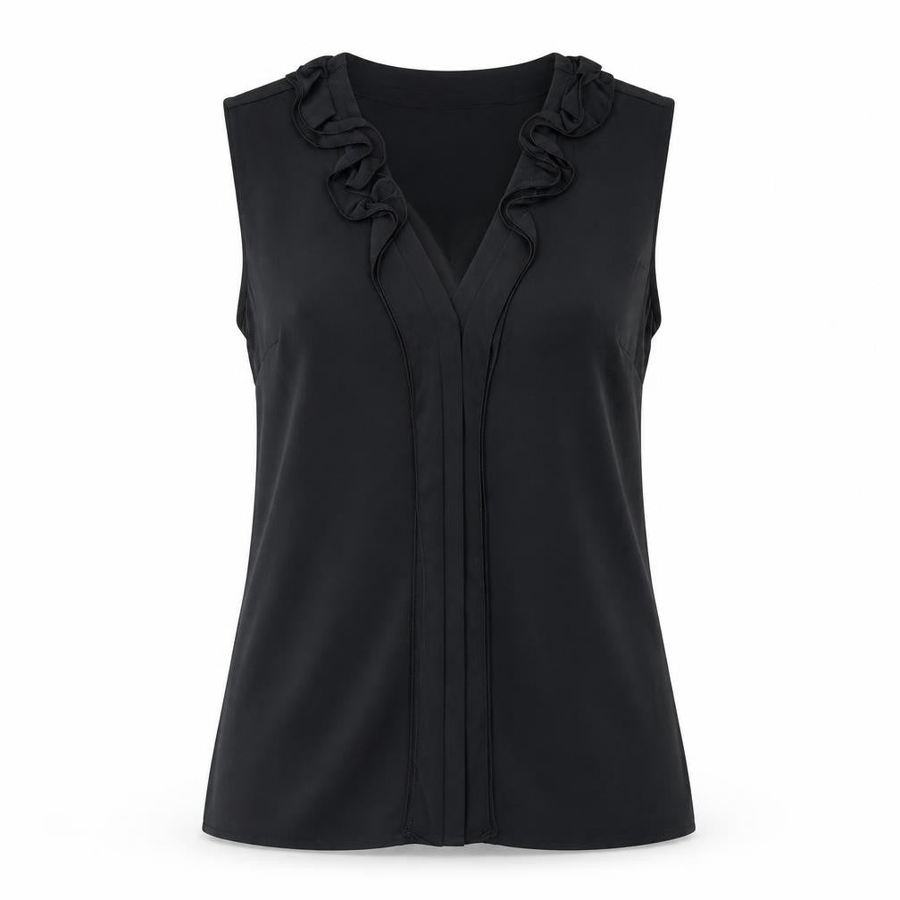 Womens UK Size 4 Banana Republic Black Basic Blouse