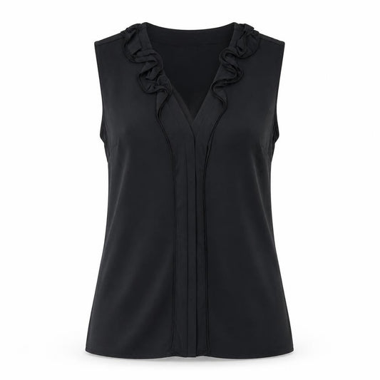 Womens UK Size 4 Banana Republic Black Basic Blouse