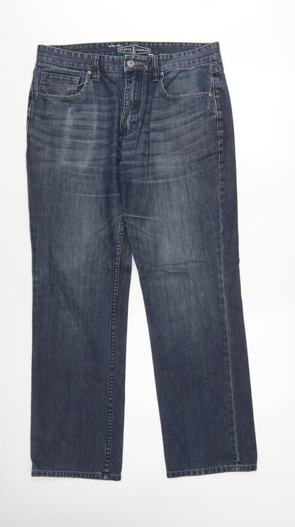 Jasper Conran Men's Blue Straight Jeans Size 34