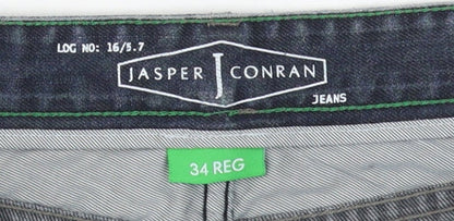 Jasper Conran Men's Blue Straight Jeans Size 34