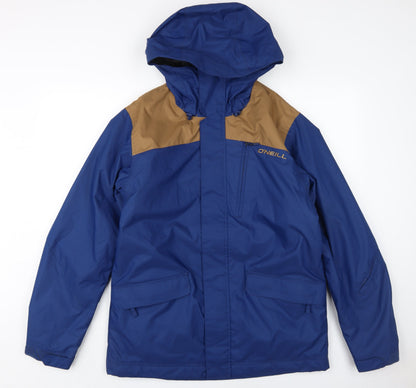 Mens UK Size S O'Neill Blue Rain Coat