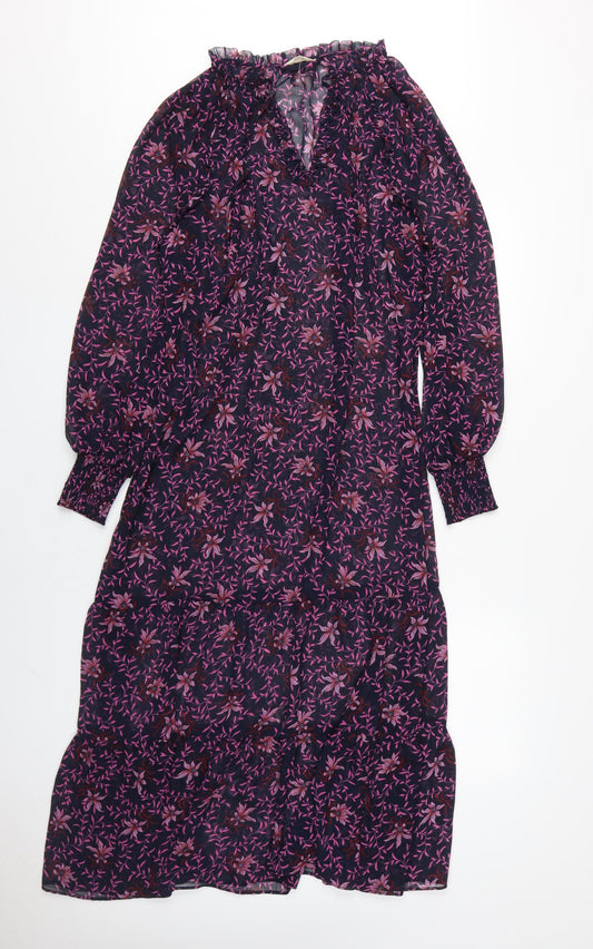 Hush Women's Multicoloured Long Floral Shift Dress