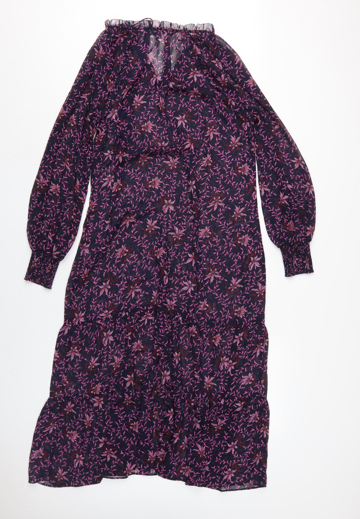 Hush Women's Multicoloured Long Floral Shift Dress