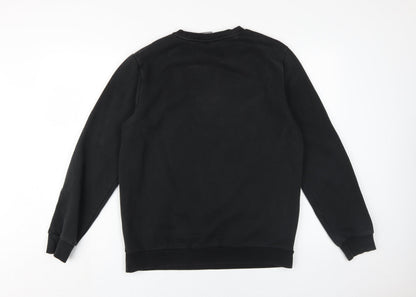 Mens UK Size M PUMA Black Pullover Sweatshirt