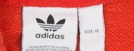 Adidas Women's Red Pullover Hoodie Size 10