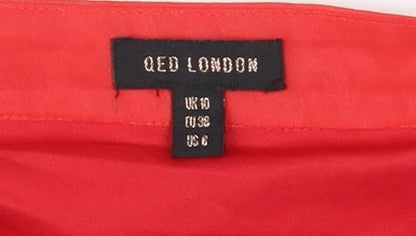 Womens UK Size 10 QED London Pleated  Skirt