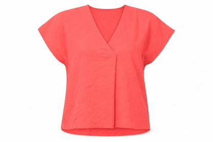 Womens UK Size M French Connection Red Basic T-Shirt