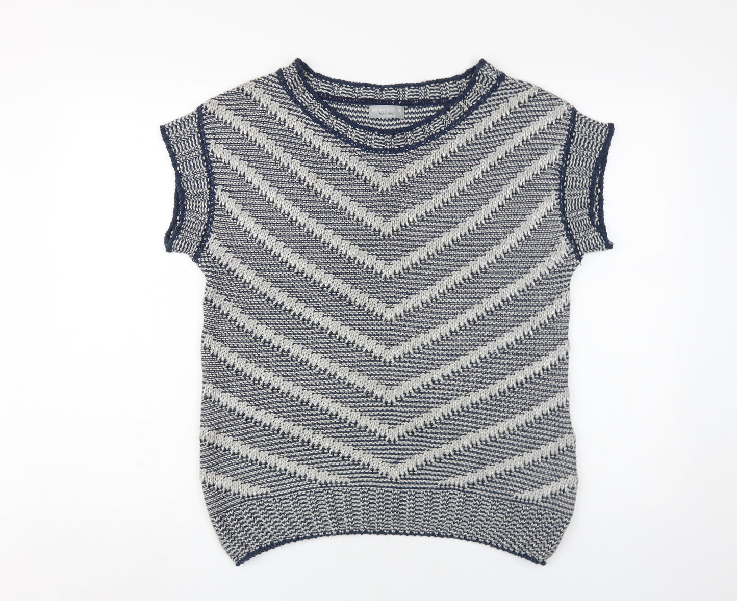 Womens UK Size M Per Una Blue Pullover Jumper
