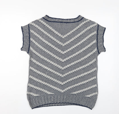 Womens UK Size M Per Una Blue Pullover Jumper