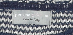 Womens UK Size M Per Una Blue Pullover Jumper