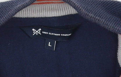 Crew Clothing Co Men's Blue L 1/2 Zip Jumper
