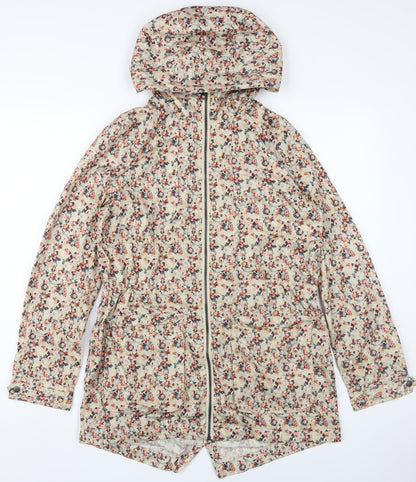Womens UK Size 10 NEXT Beige Rain Coat
