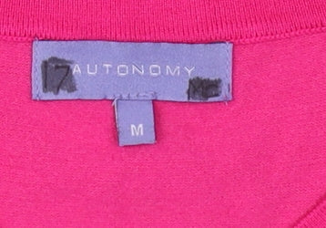 Autonomy Women's Pink Beaded Pullover Jumper M