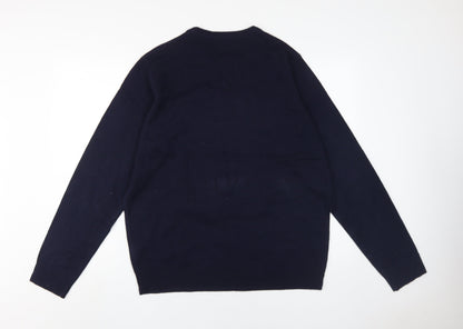 Threadbare Men's XL Blue Christmas Jumper Pullover