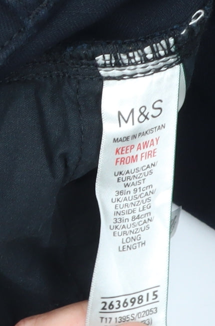 Marks and Spencer Men's Black Skinny Jeans, Size L