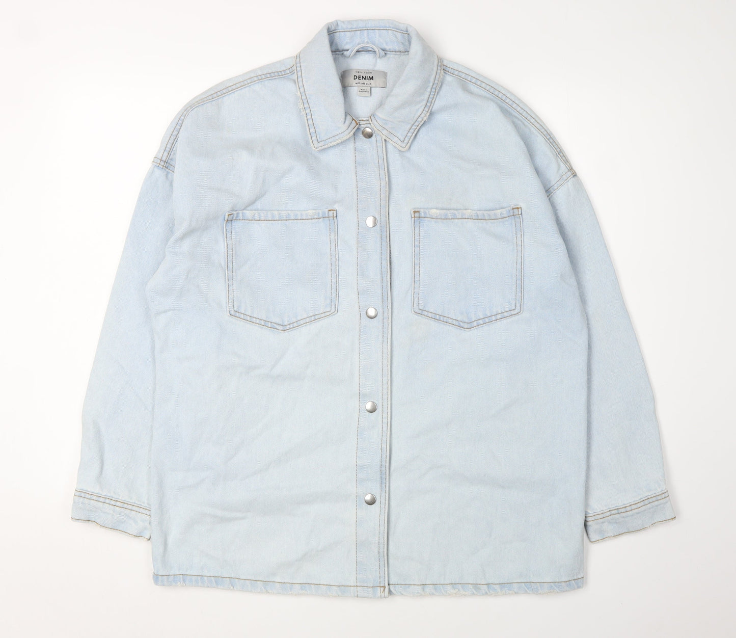 Womens UK Size 10 New Look Blue Basic Jacket