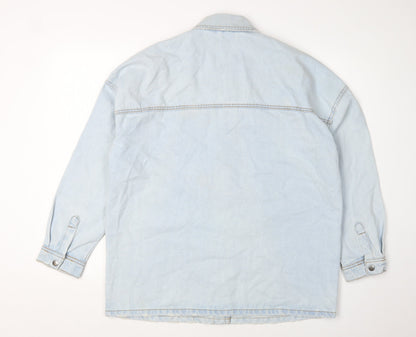 Womens UK Size 10 New Look Blue Basic Jacket
