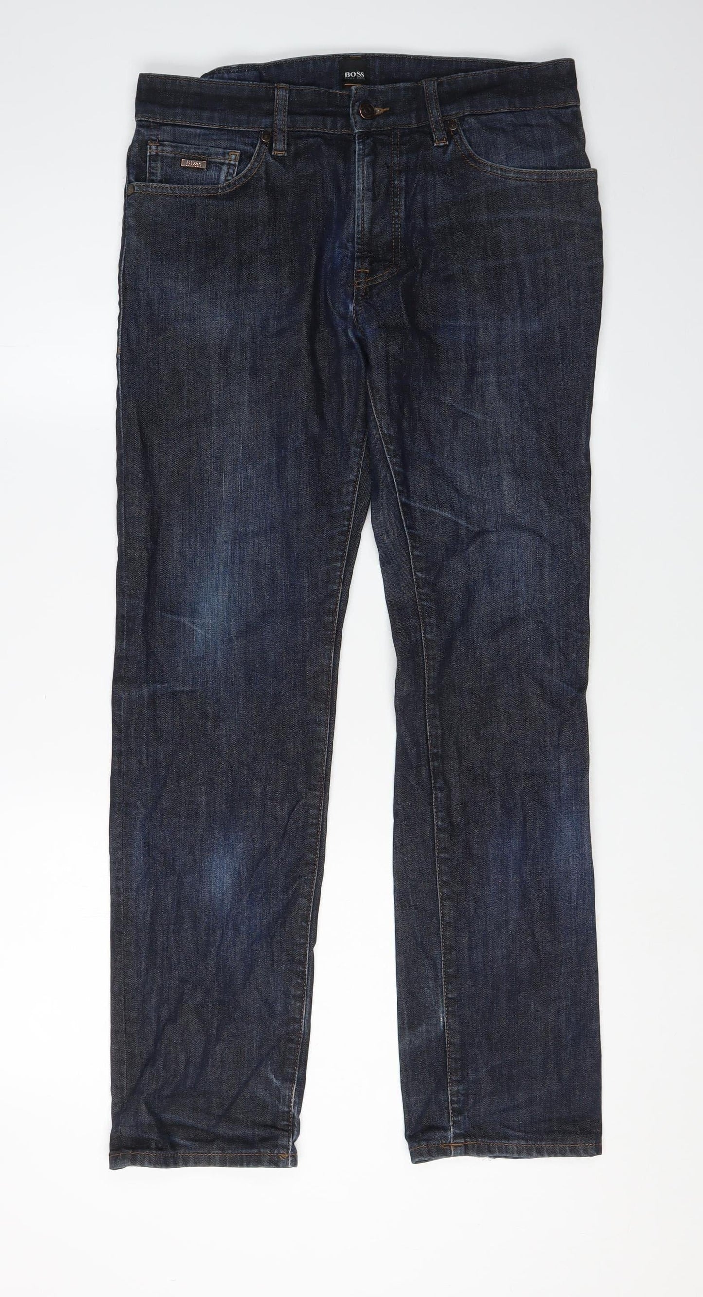 Hugo Boss Men's Blue Straight Jeans Size 32/30