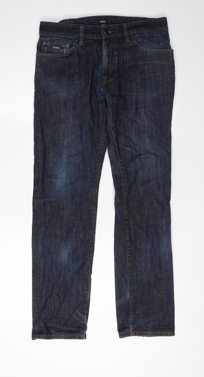 Hugo Boss Men's Blue Straight Jeans Size 32/30