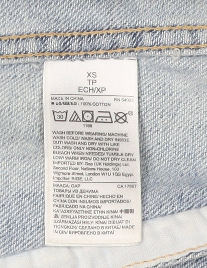 Gap Women's Blue Basic Denim Jacket XS Casual