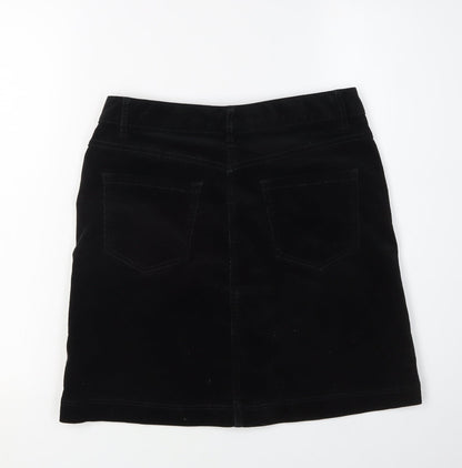 Marks and Spencer Black Women's Size 8 Button Skirt