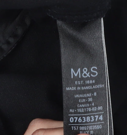 Marks and Spencer Black Women's Size 8 Button Skirt