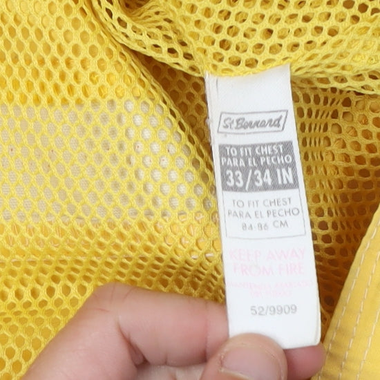 Unisex Adults UK Size 2XS St Bernard Yellow Parka Coat