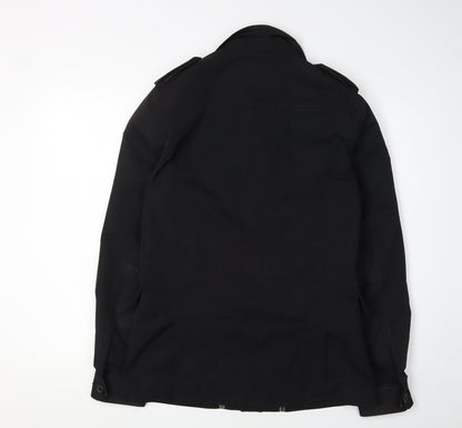 Womens UK Size S NEXT Black Military Jacket