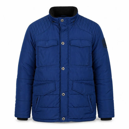Mens UK Size L VOLCANO Blue Puffer Jacket