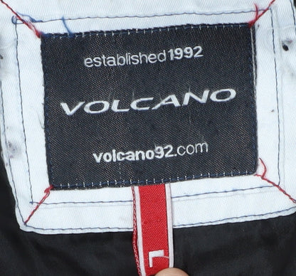Mens UK Size L VOLCANO Blue Puffer Jacket