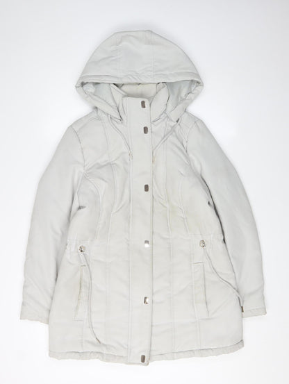 Bonmarché Women's Grey Parka Jacket Size 14