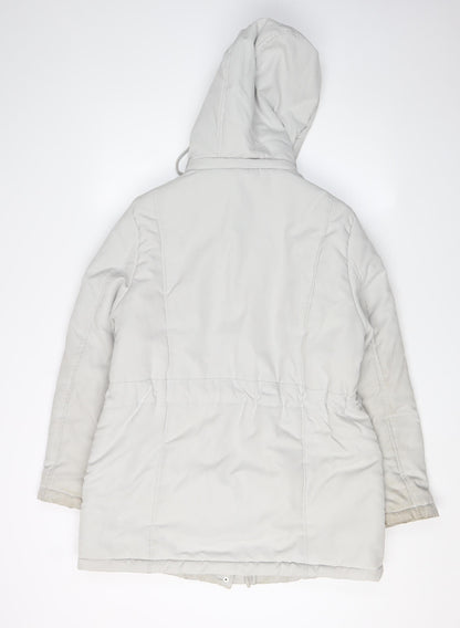 Bonmarché Women's Grey Parka Jacket Size 14